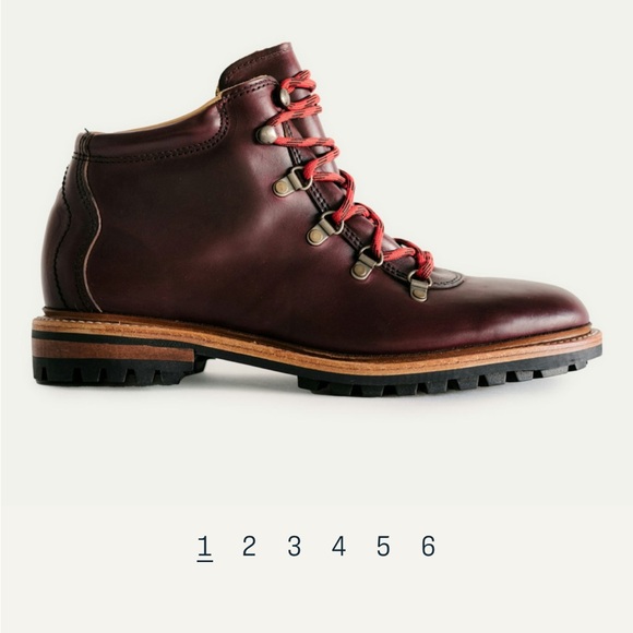 COPY - Oxblood red leather boots - Picture 6 of 7